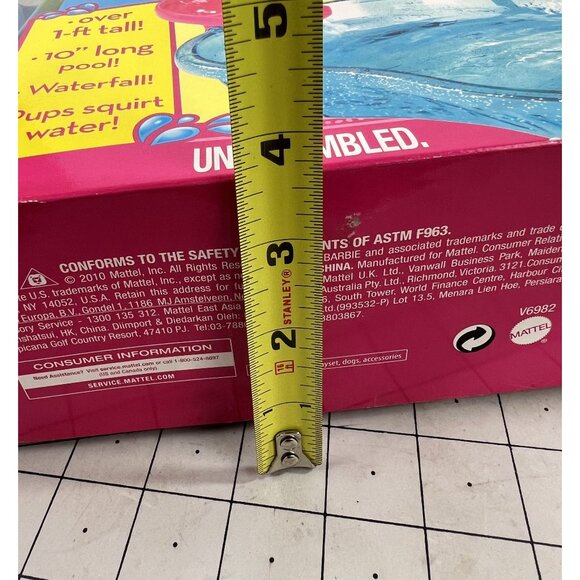 2010 Mattel Barbie Puppy Water Park Doll Set V6982 Rare Sealed Unassembled Toy